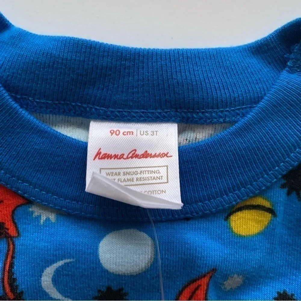 NWT Hanna Andersson Boys Space Dragons Pajama 3T